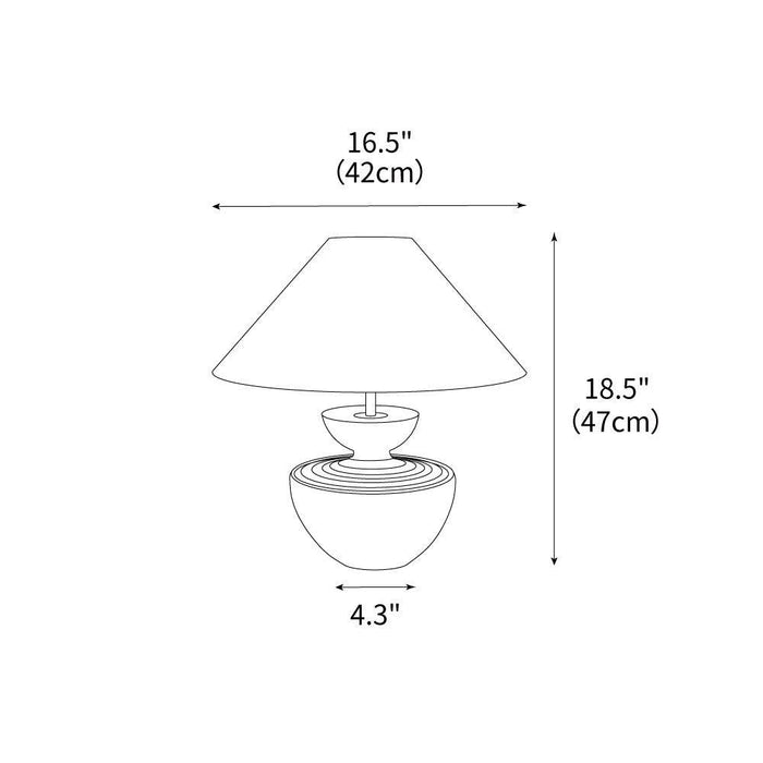 Painted Table Lamp