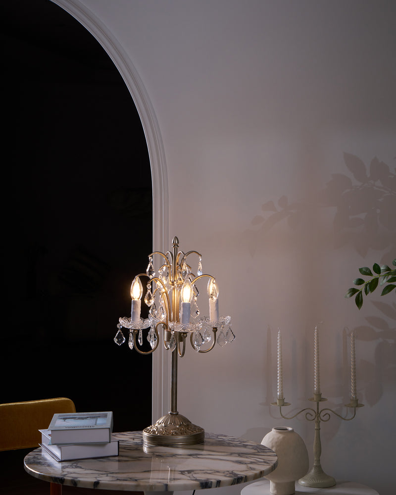 Palais Crystal Table Lamp 15.7"