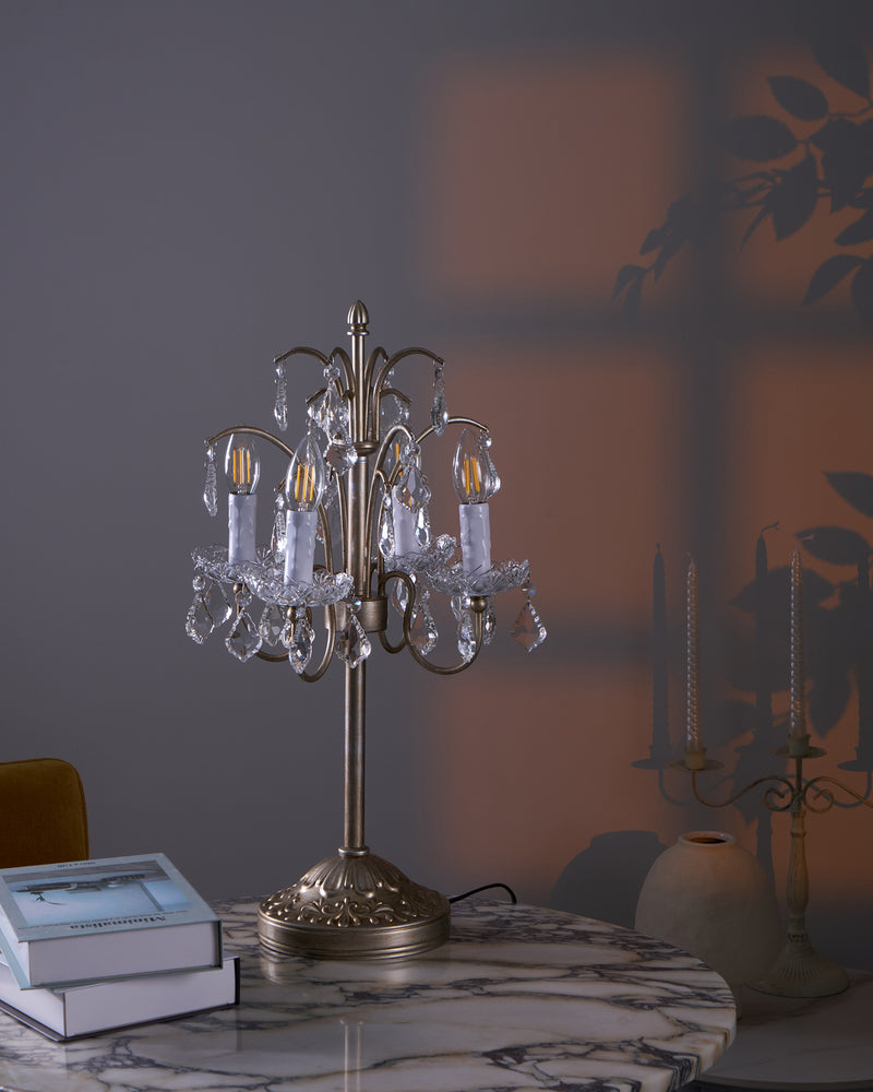 Palais Crystal Table Lamp 15.7"