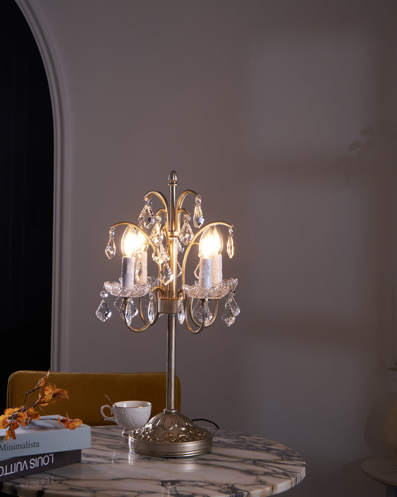 Palais Crystal Table Lamp 15.7"