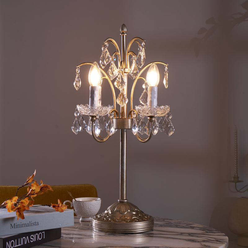 Palais Crystal Table Lamp 15.7"