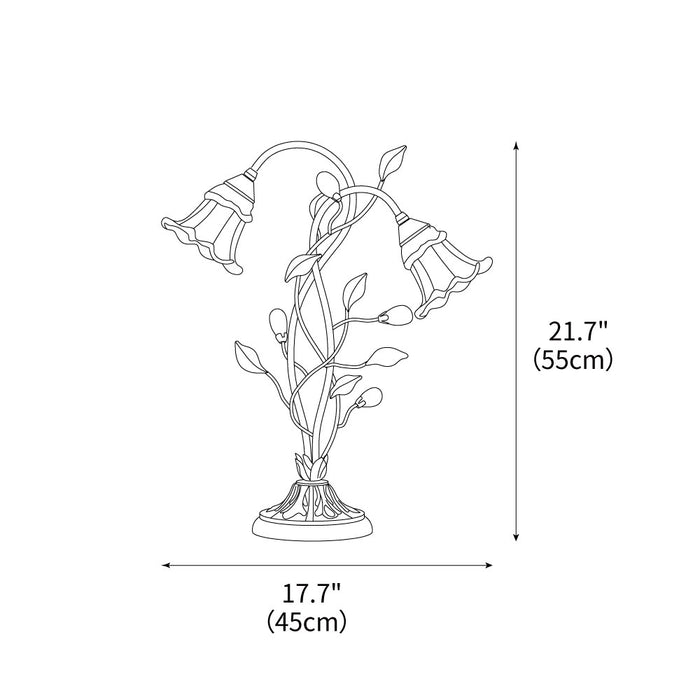 Pastoral Floral Table Lamp
