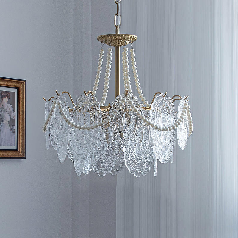 Pearls Glass Chandelier