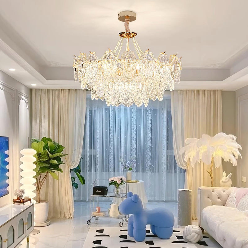 Pearls Glass Chandelier