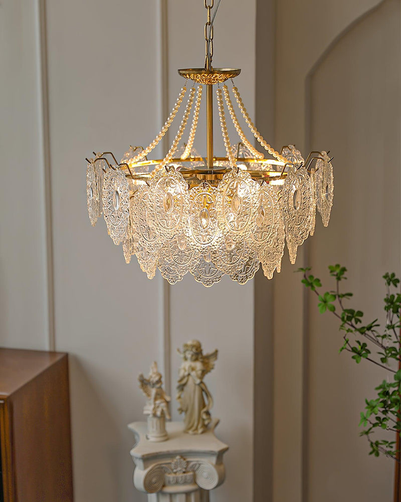 Pearls Glass Chandelier