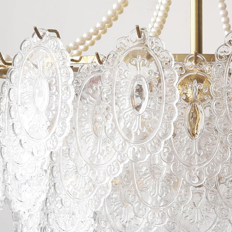 Pearls Glass Chandelier
