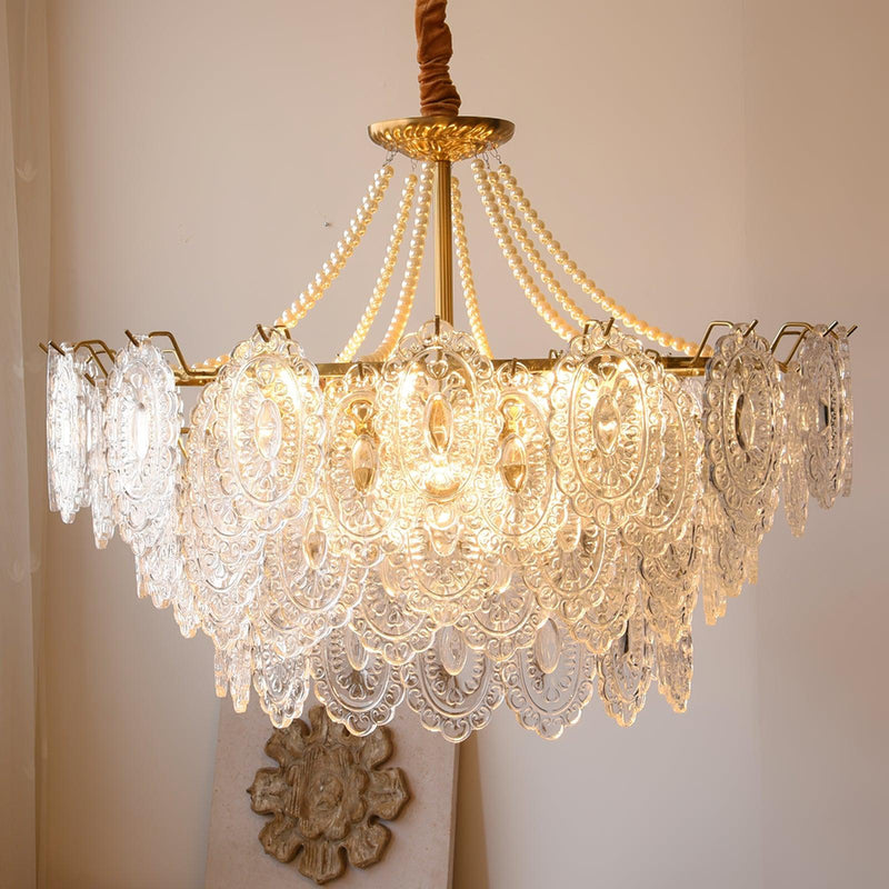 Pearls Glass Chandelier