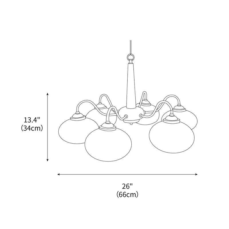 Persimmon Chandelier
