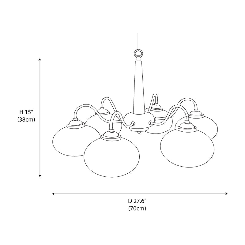 Persimmon Chandelier
