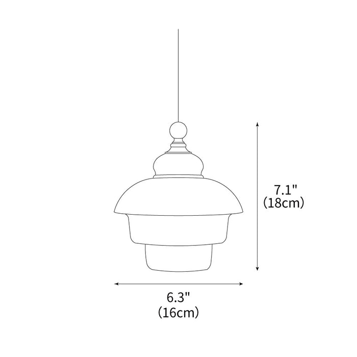 Pinecone Pendant Light 6.3"