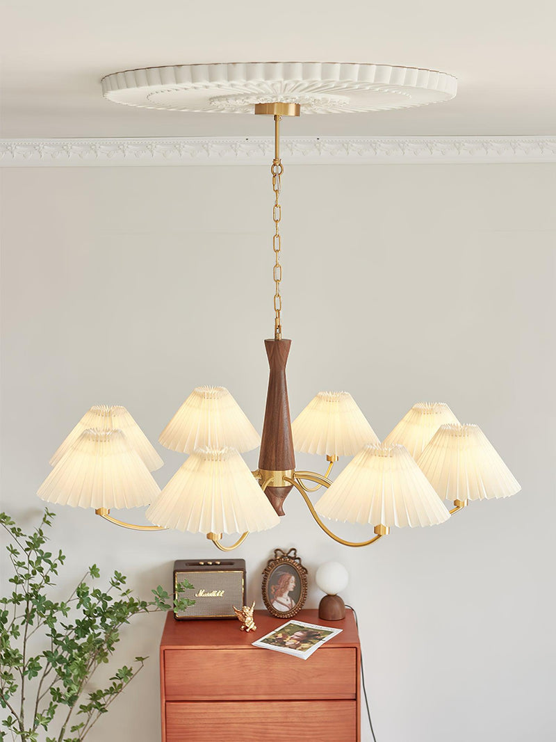 Pleated Chandelier