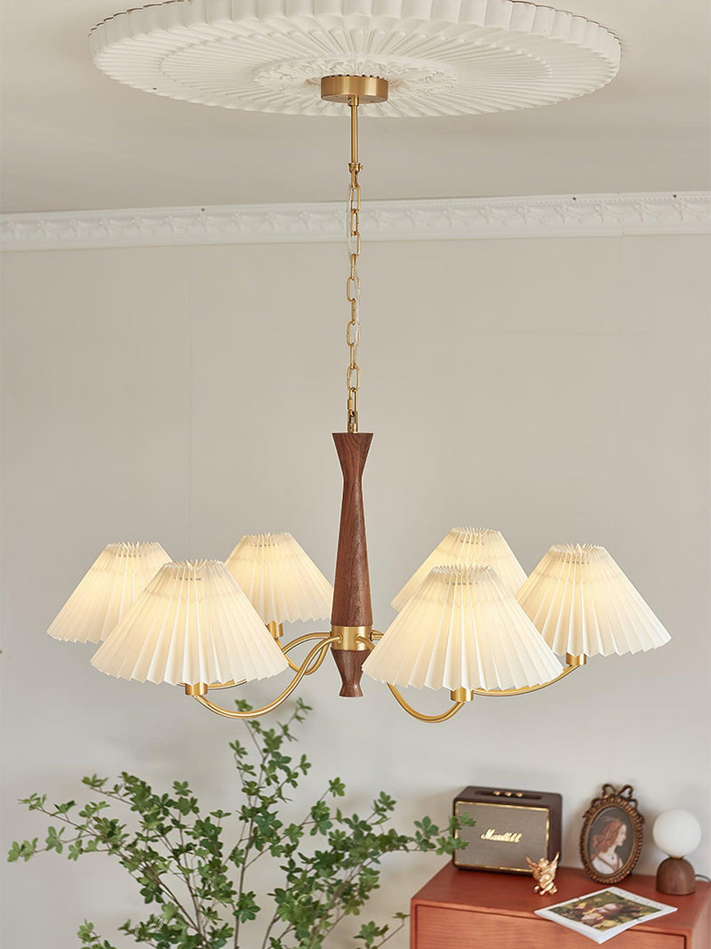 Pleated Chandelier