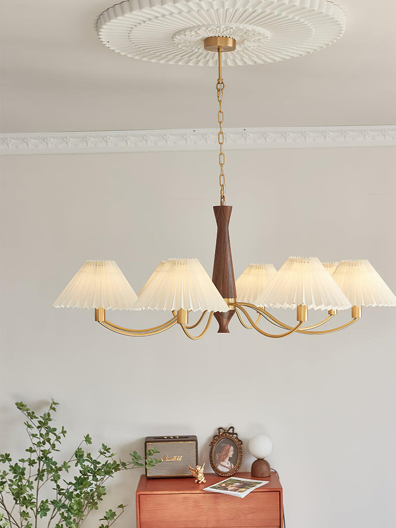 Pleated Chandelier