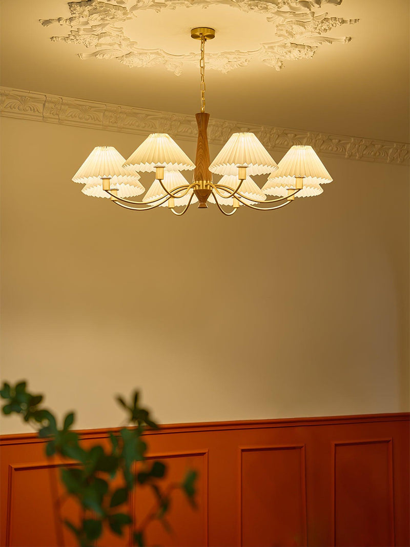 Pleated Chandelier