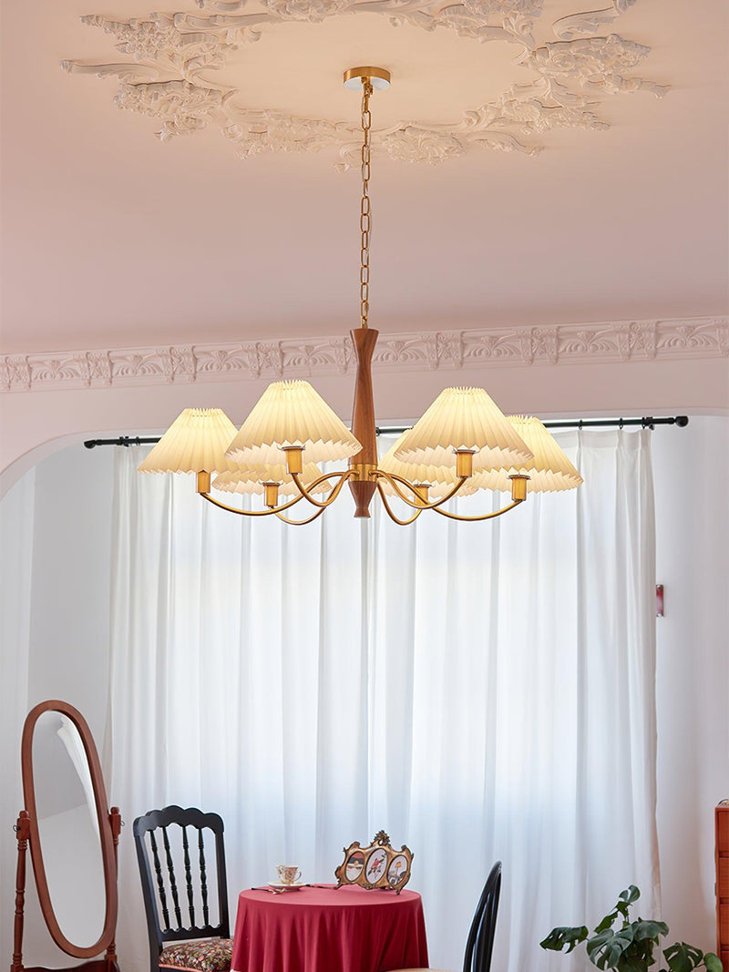 Pleated Chandelier