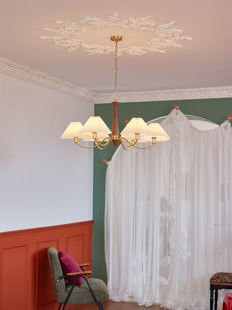 Pleated Chandelier