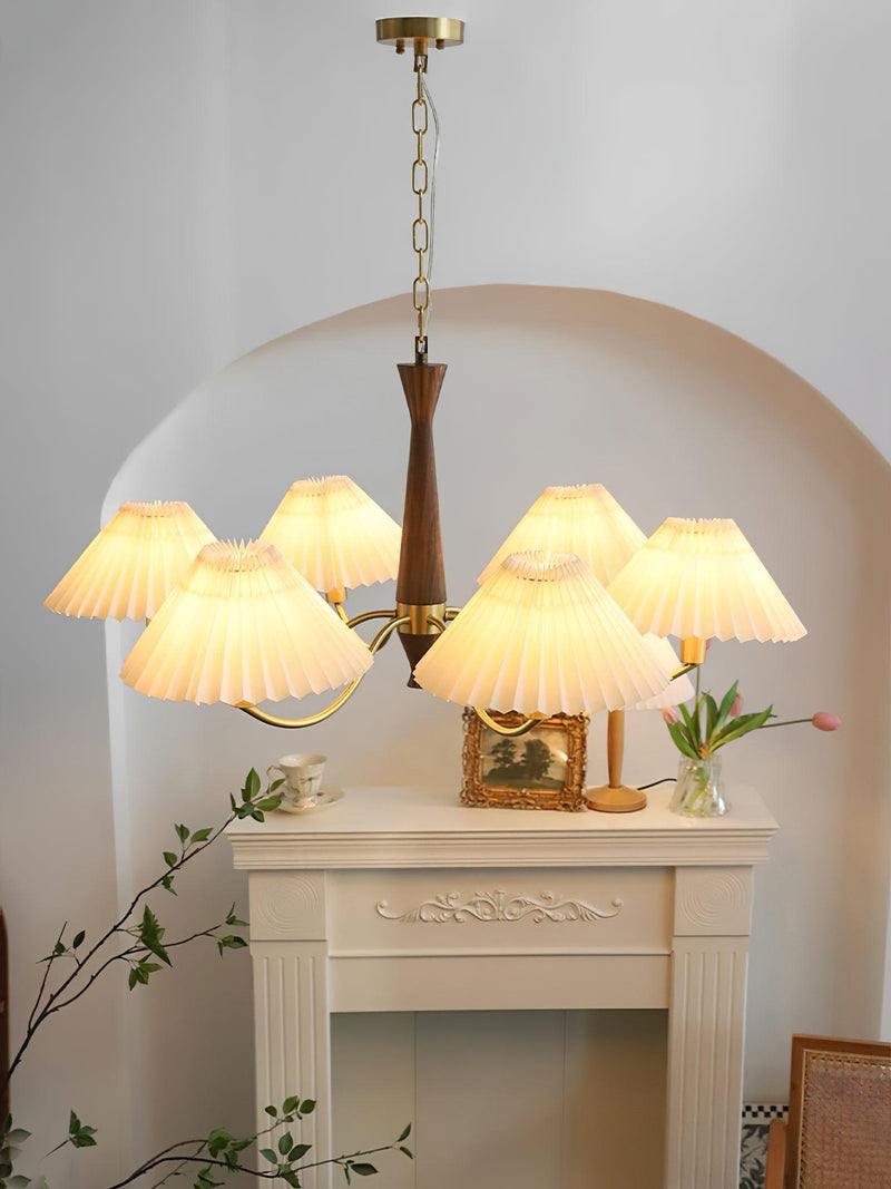 Pleated Chandelier