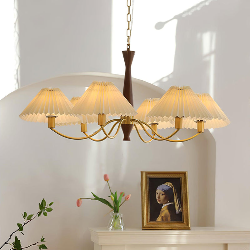 Pleated Chandelier