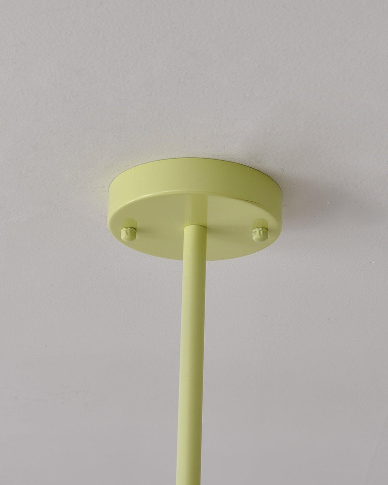 Pleated Fabric Matcha Chandelier