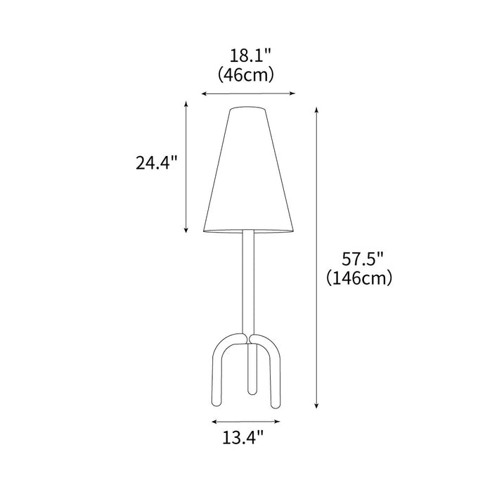 Pompidou Floor Lamp 18.1"