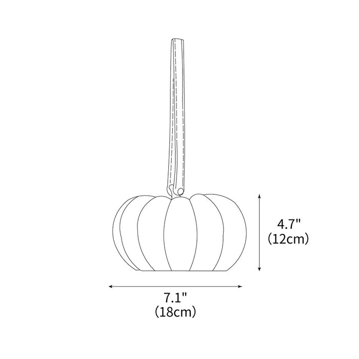 Portable Pumpkin Table Lamp