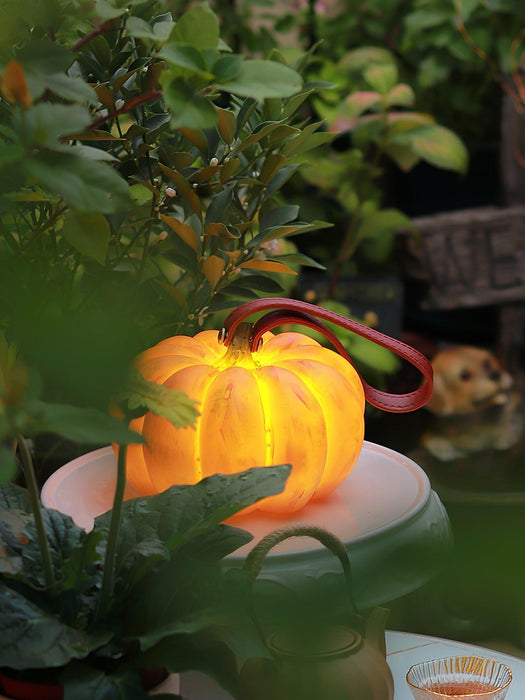 Portable Pumpkin Table Lamp