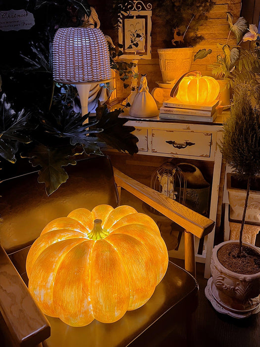 Portable Pumpkin Table Lamp