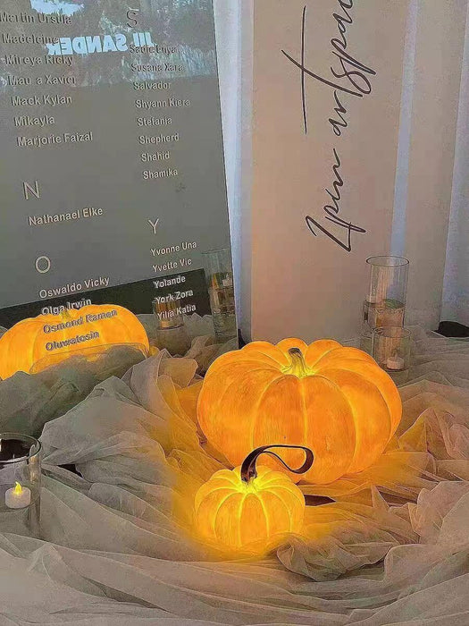 Portable Pumpkin Table Lamp