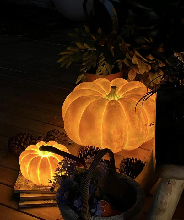 Portable Pumpkin Table Lamp