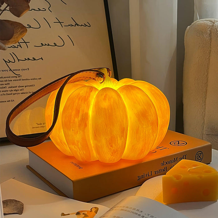 Portable Pumpkin Table Lamp