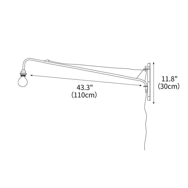 Prouve Petite Potence Wall Lamp 43.3"