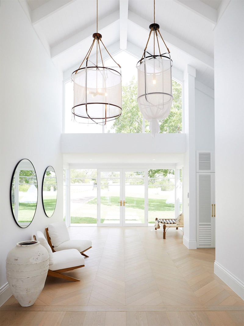 Provence Linen Pendant Light