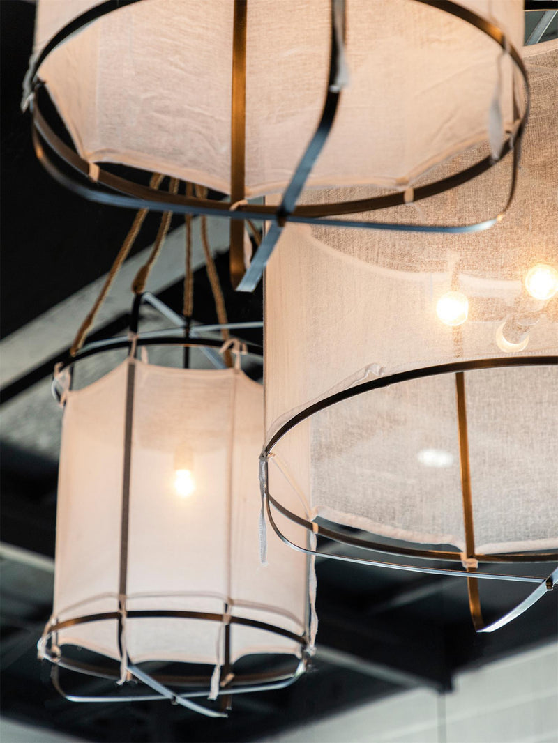 Provence Linen Pendant Light