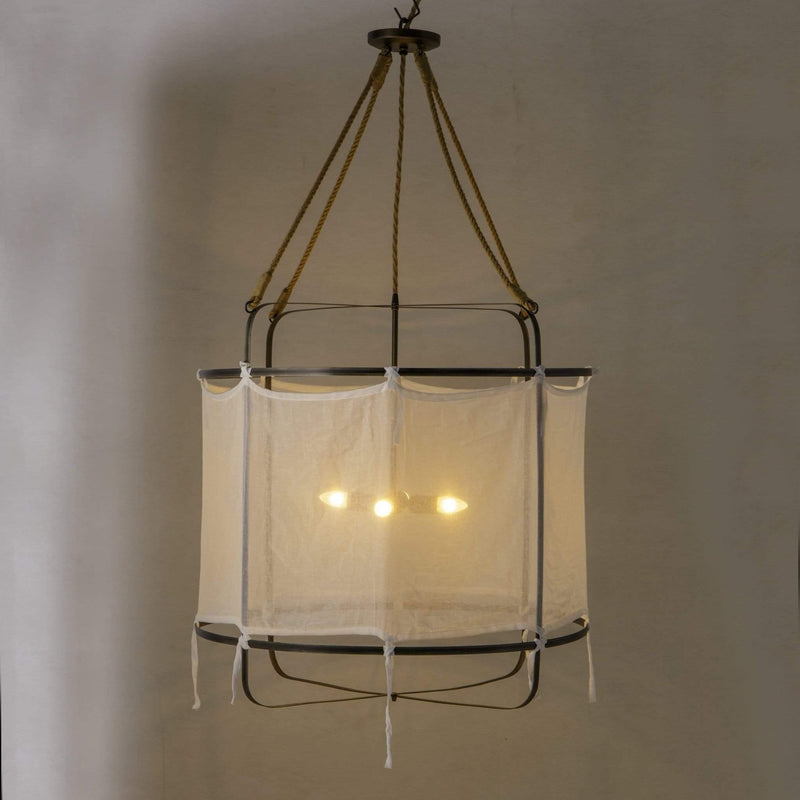 Provence Linen Pendant Light