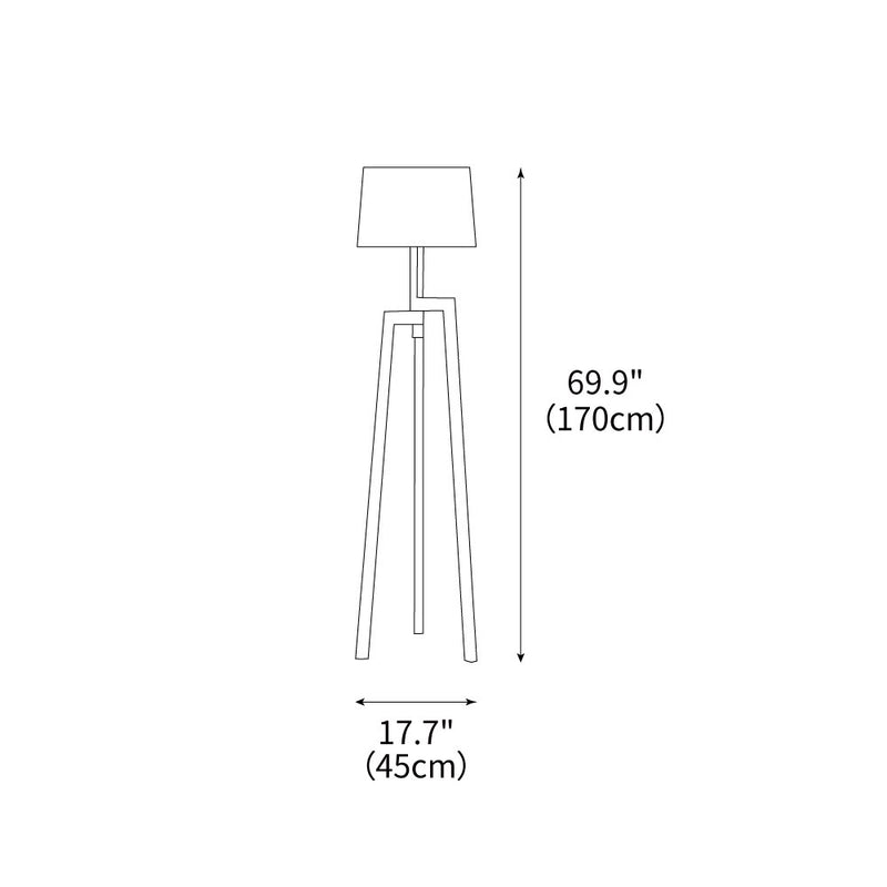 Puccio Tripod Floor Lamp 17.7"