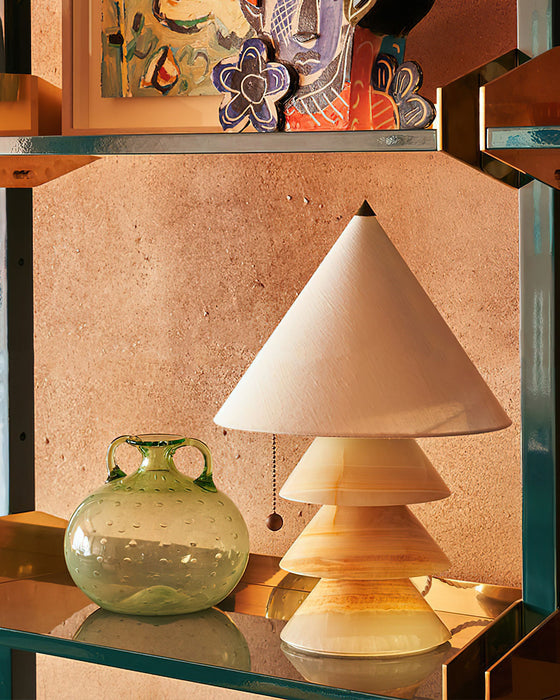 Pyramid Glow Table Lamp 11.4"