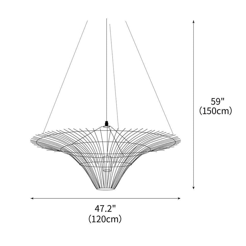 Rattan Water Lily Pendant Lamp