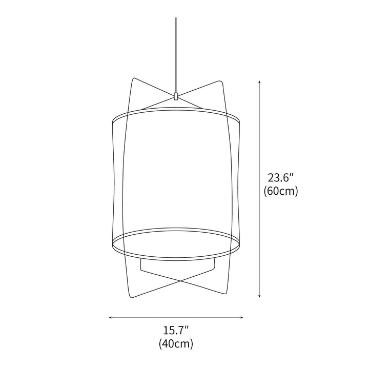Rattan Cane Pendant Light 15.7" – detail 3