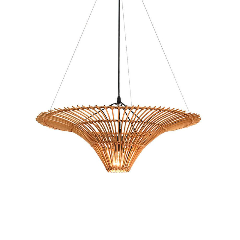 Rattan Water Lily Pendant Lamp