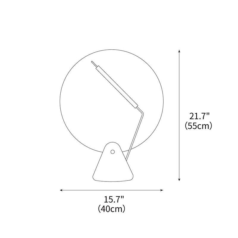 Record Table Lamp 15.7"