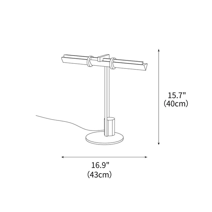 Reed Table Lamp 16.9"