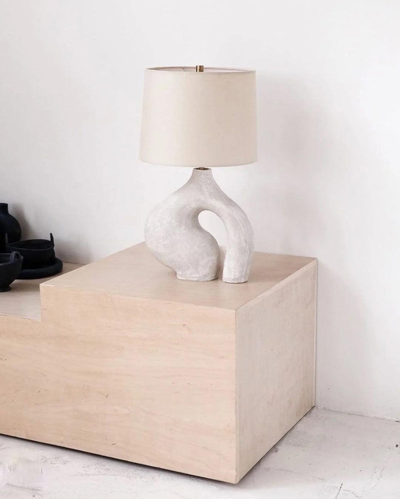 Resin Art Table Lamp 15.7"