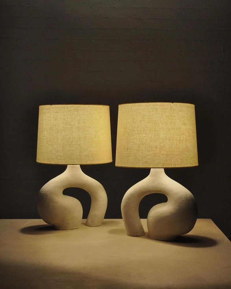 Resin Art Table Lamp 15.7"