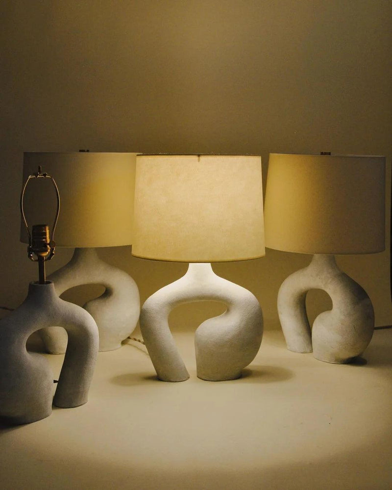 Resin Art Table Lamp 15.7"