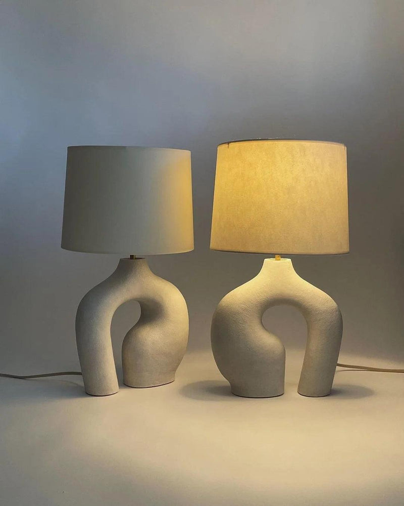 Resin Art Table Lamp 15.7"
