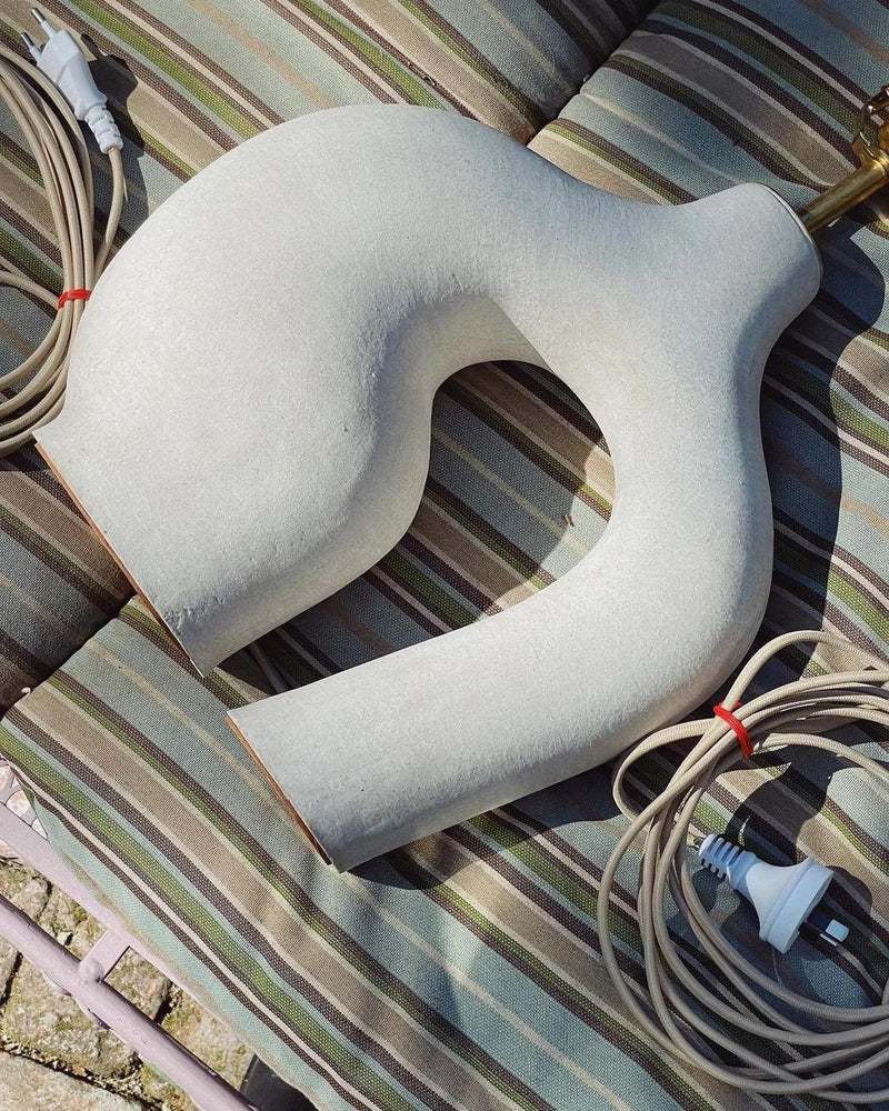 Resin Art Table Lamp 15.7"