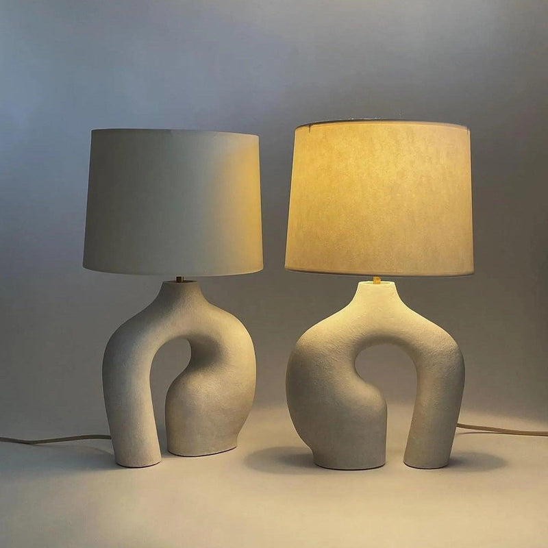 Resin Art Table Lamp 15.7"