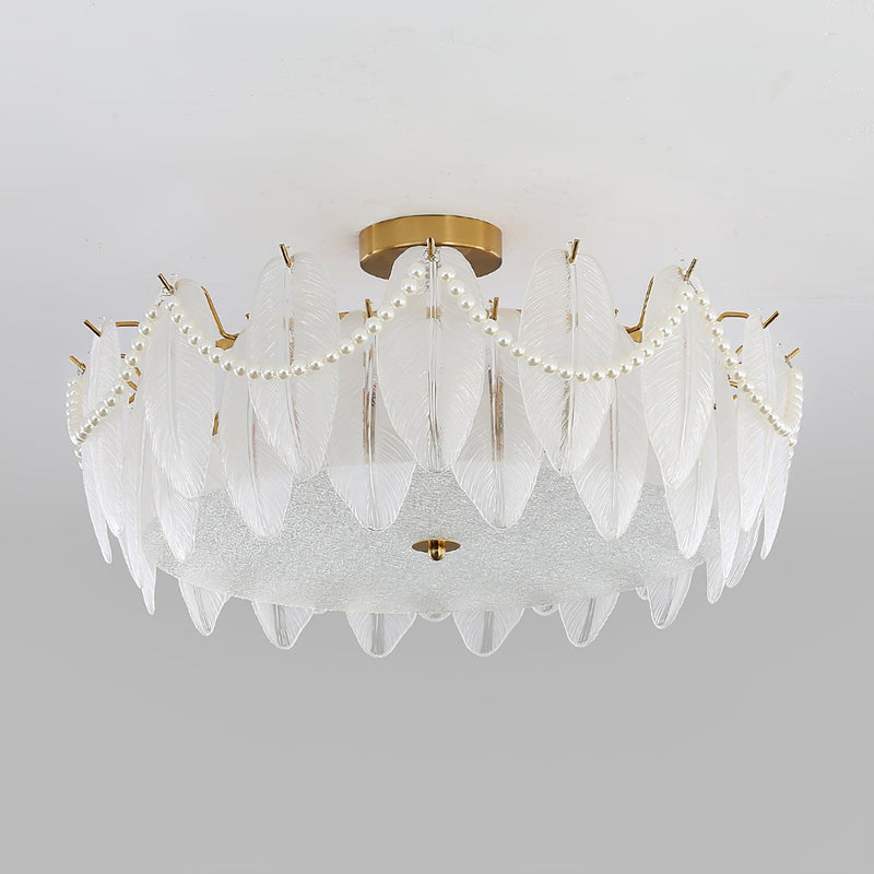 Retro Feather Ceiling Lamp
