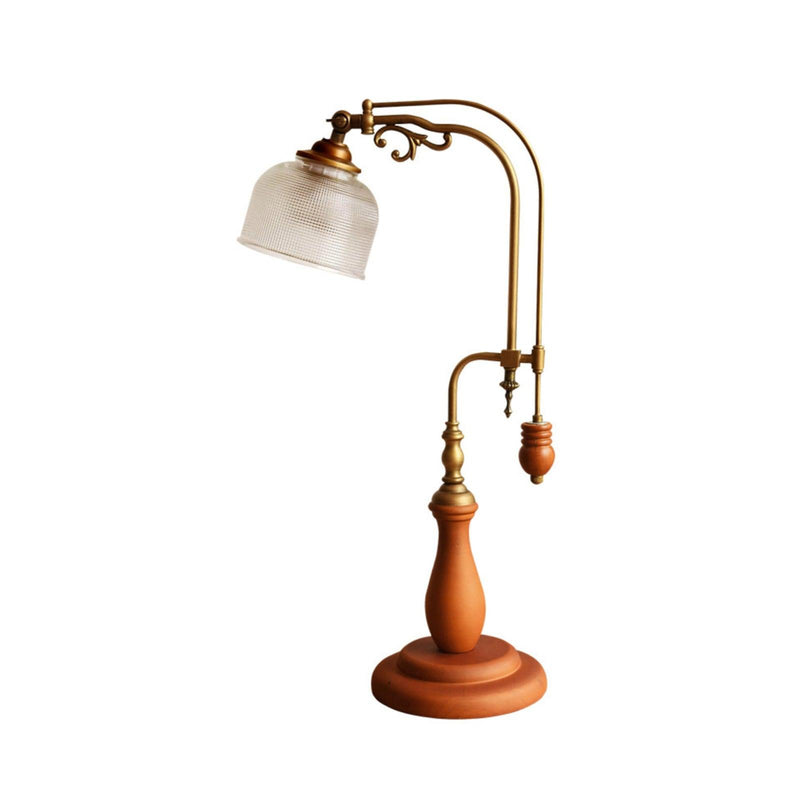 Retro Glass Gooseneck Table Lamp 5.5"