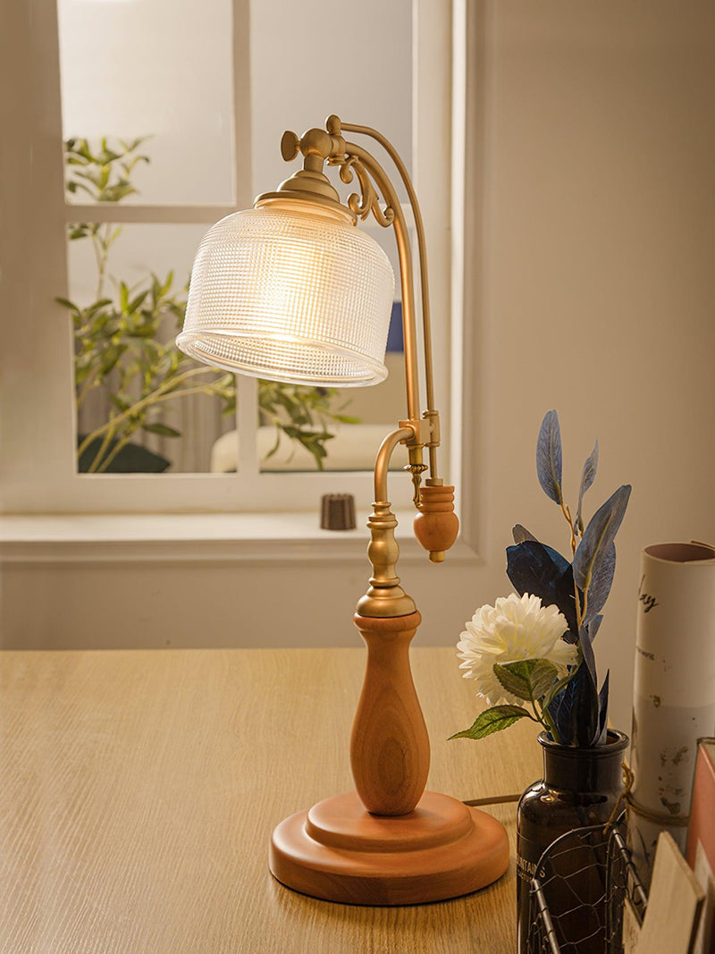 Retro Glass Gooseneck Table Lamp 5.5"